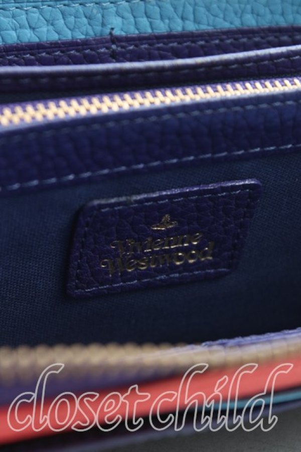 画像5: ヴィヴィアンウエストウッド 中古 / フラップラウンドジップ長財布  紫  H-25-11-02-065-wa-IN-ZH (5)