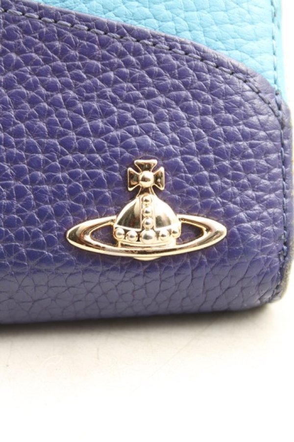 画像6: ヴィヴィアンウエストウッド 中古 / フラップラウンドジップ長財布  紫  H-25-11-02-065-wa-IN-ZH (6)