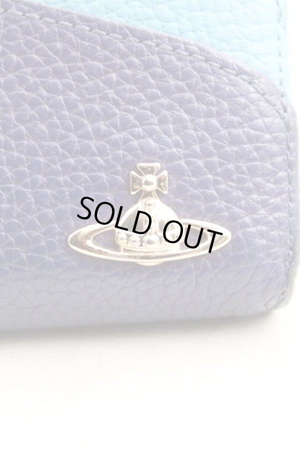 画像6: ヴィヴィアンウエストウッド 中古 / フラップラウンドジップ長財布  紫  H-25-11-02-065-wa-IN-ZH (6)