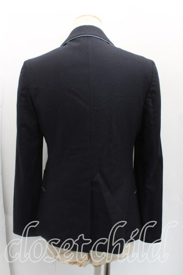 画像2: ヴィヴィアンウエストウッド MAN 中古 / パイピング刺繍ウールジャケット 46(メンズM相当) 紺  H-25-11-02-007-jc-IN-ZH (2)