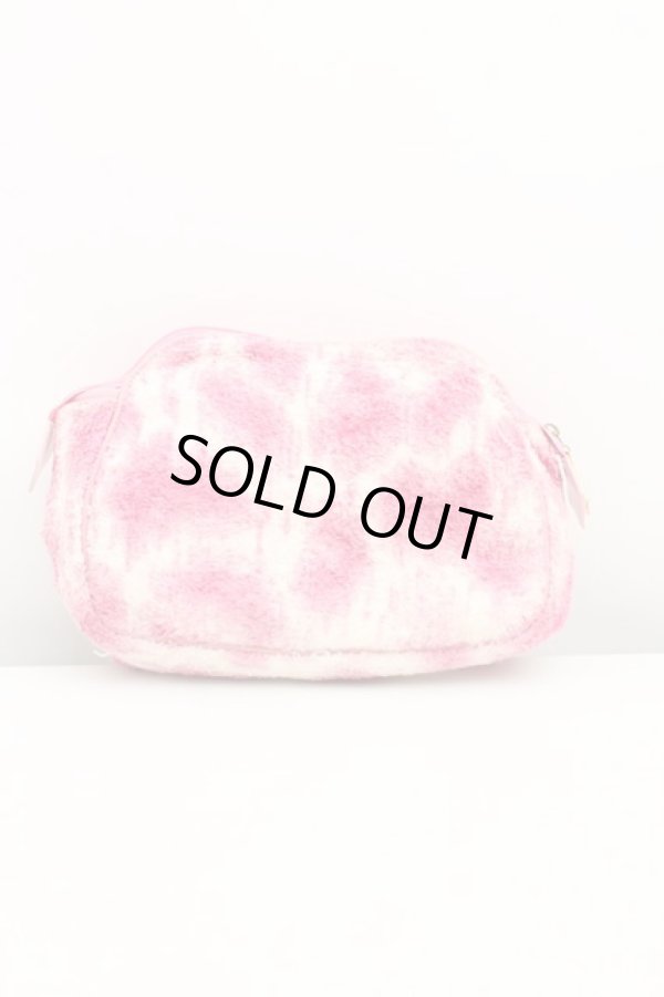 画像2: ヴィヴィアンウエストウッド 中古 / レオパードパイル地ポーチ  ピンク  H-25-11-02-073-gd-OD-ZH (2)