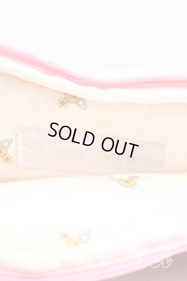 画像4: ヴィヴィアンウエストウッド 中古 / レオパードパイル地ポーチ  ピンク  H-25-11-02-073-gd-OD-ZH (4)