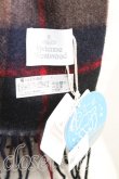 画像3: ヴィヴィアンウエストウッド 中古 / タータンチェックウール大判マフラー  茶  H-25-11-02-078-gd-IN-ZH (3)