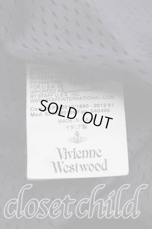 画像4: ヴィヴィアンウエストウッド MAN 中古 / グレンチェックブルゾン 46（メンズM相当） 灰  H-25-11-02-001-jc-OD-ZH (4)