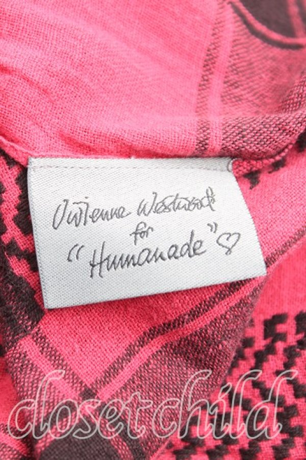 画像2: ヴィヴィアンウエストウッド 中古 / スクイグルフリンジストール  ピンク  H-25-11-02-084-gd-IN-ZH (2)