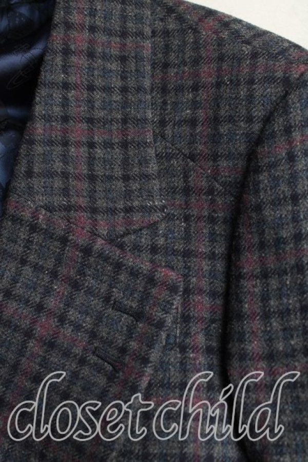 画像5: ヴィヴィアンウエストウッド MAN 中古 / タータンチェック燕尾ジャケット  灰  H-25-11-02-008-jc-IN-ZH (5)