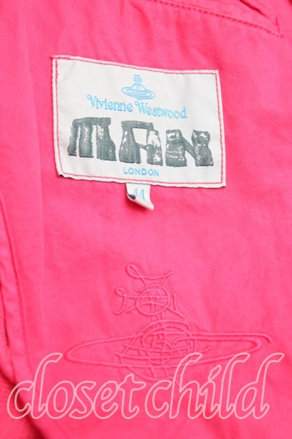 画像3: ヴィヴィアンウエストウッド 中古 / コットンジャケット 44(メンズS相当) ピンク  H-25-11-02-009-jc-IN-ZH (3)