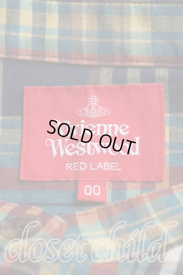 画像3: ヴィヴィアンウエストウッド 中古 / ビブハートタータンチェックシャツワンピース 00(ワンサイズ) 黄色  H-25-11-02-010-op-IN-ZH (3)