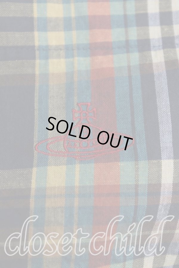 画像6: ヴィヴィアンウエストウッド 中古 / ビブハートタータンチェックシャツワンピース 00(ワンサイズ) 黄色  H-25-11-02-010-op-IN-ZH (6)