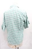 画像2: ヴィヴィアンウエストウッド MAN 中古 / ギンガムチェックドランクンシャツ II(9号相当) 緑  H-25-11-02-012-bl-OD-ZH (2)