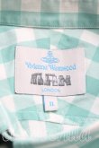 画像3: ヴィヴィアンウエストウッド MAN 中古 / ギンガムチェックドランクンシャツ II(9号相当) 緑  H-25-11-02-012-bl-OD-ZH (3)