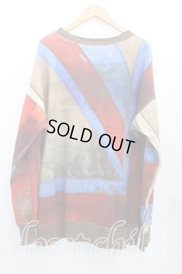 画像2: ヴィヴィアンウエストウッド 中古 / ユニオンジャックスウェット OS 赤×青  H-25-11-02-013-to-IN-ZH (2)