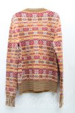 画像2: ヴィヴィアンウエストウッド MAN 中古 / ノルディック柄カーディガン M 茶x赤  H-25-11-02-014-to-OD-ZH (2)