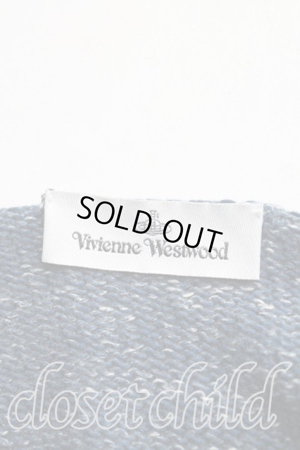 画像3: ヴィヴィアンウエストウッド 中古 / ボーダー変形カーディガン M 青ｘ黒  H-25-11-02-016-to-OD-ZH (3)