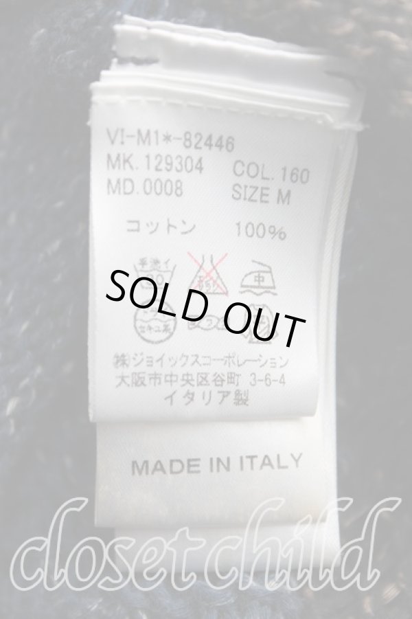 画像4: ヴィヴィアンウエストウッド 中古 / ボーダー変形カーディガン M 青ｘ黒  H-25-11-02-016-to-OD-ZH (4)