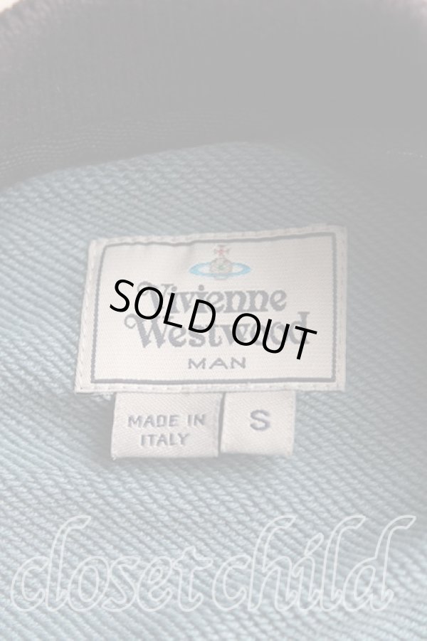 画像3: ヴィヴィアンウエストウッド MAN 中古 / 切替スウェットトップス S 紺ｘ水色ｘ青  H-25-11-02-017-to-OD-ZH (3)