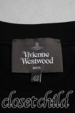 画像3: ヴィヴィアンウエストウッド MAN 中古 / オーブ刺繍Tシャツ 42(メンズXS相当) 黒  H-25-11-02-018-ts-IN-ZH (3)