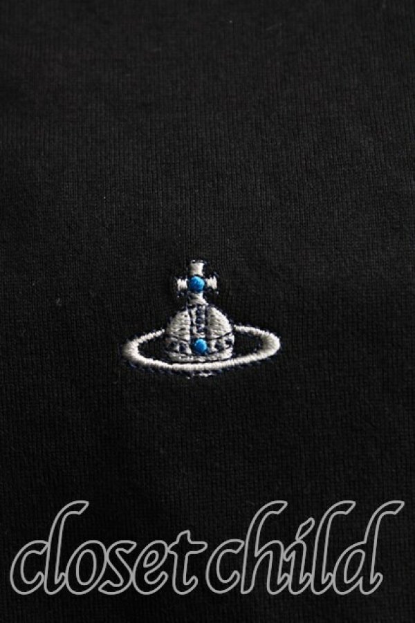 画像5: ヴィヴィアンウエストウッド MAN 中古 / オーブ刺繍Tシャツ 42(メンズXS相当) 黒  H-25-11-02-018-ts-IN-ZH (5)