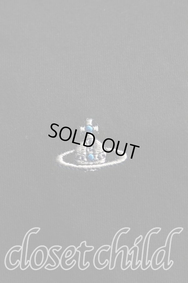 画像5: ヴィヴィアンウエストウッド MAN 中古 / オーブ刺繍Tシャツ 42（メンズXS相当） 黒  H-25-11-02-018-ts-IN-ZH (5)