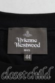 画像3: ヴィヴィアンウエストウッド MAN 中古 / オーブ&アシメハート刺繍Tシャツ 44(メンズS相当) 黒  H-25-11-02-019-ts-IN-ZH (3)