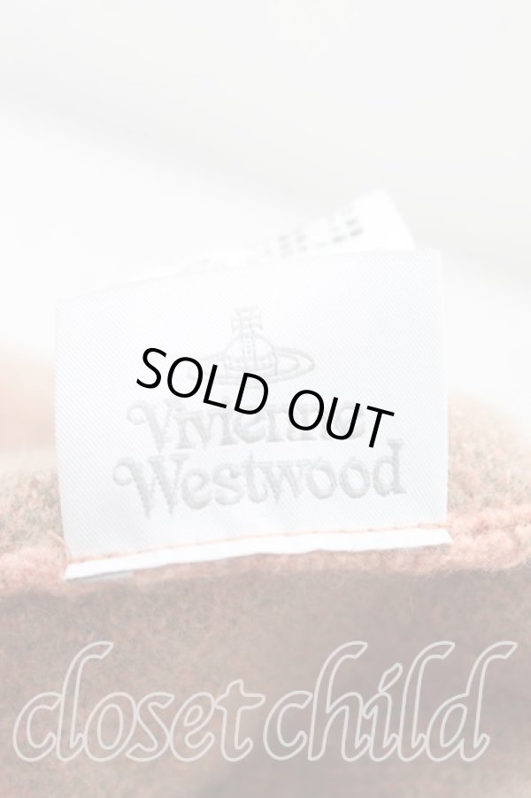 画像4: ヴィヴィアンウエストウッド 中古 / ブロケードフラワーニット帽  ピンク×緑  H-25-11-09-018-ha-IN-ZH (4)