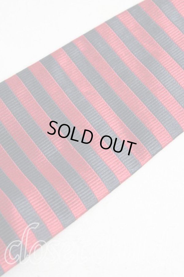 画像4: ヴィヴィアンウエストウッド MAN 中古 / オーブptボーダーネクタイ  赤ｘ黒  H-25-11-09-025-gd-OD-ZH (4)