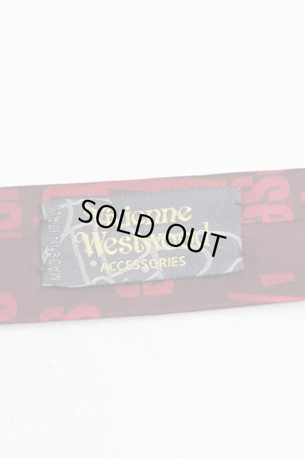 画像3: ヴィヴィアンウエストウッド MAN 中古 / メッセージptネクタイ  ボルドー  H-25-11-09-027-gd-OD-ZH (3)