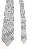 画像2: ヴィヴィアンウエストウッド MAN 中古 / オーブ総柄ネクタイ  シルバーｘ黒  H-25-11-09-031-gd-OD-ZH (2)