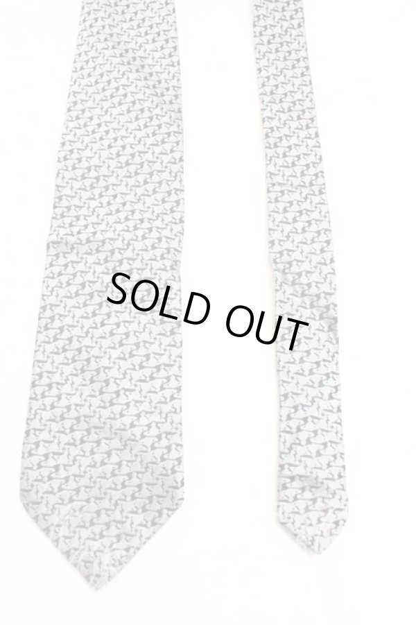 画像2: ヴィヴィアンウエストウッド MAN 中古 / オーブ総柄ネクタイ  シルバーｘ黒  H-25-11-09-031-gd-OD-ZH (2)