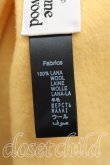 画像4: ヴィヴィアンウエストウッド 中古 / ロゴ刺繍ウールマフラー  黄色  H-25-11-09-033-gd-IN-ZH (4)