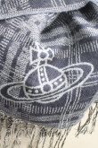 画像2: ヴィヴィアンウエストウッド 中古 / スターオーブマフラー  紺  H-25-11-09-034-gd-OD-ZH (2)