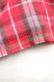 画像3: ヴィヴィアンウエストウッド 中古 / オーブ刺繍タータンチェックマフラー  赤  H-25-11-09-036-gd-OD-ZH (3)