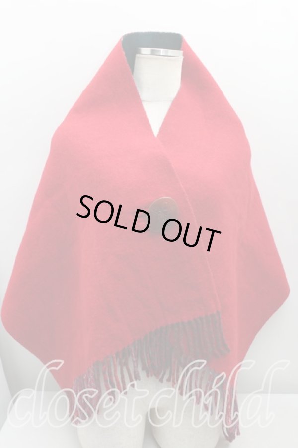 画像2: ヴィヴィアンウエストウッド 中古 / リバーシブルストール  赤  H-25-11-09-039-gd-OD-ZH (2)