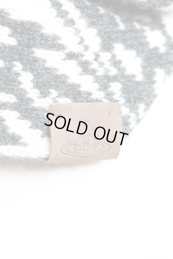 画像2: ヴィヴィアンウエストウッド 中古 / ブロケードフラワースヌード  黒ｘ生成  H-25-11-09-044-gd-OD-ZH (2)