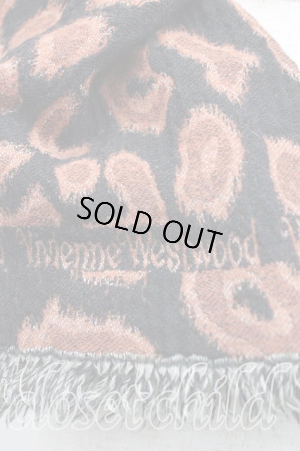 画像3: ヴィヴィアンウエストウッド MAN 中古 / レオパード柄マフラー  茶  H-25-11-09-050-gd-OD-ZH (3)