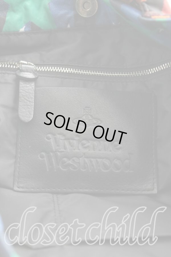 画像4: ヴィヴィアンウエストウッド 中古 / スター柄ハンドバッグ  マルチ  H-25-11-09-004-ba-OD-ZH (4)