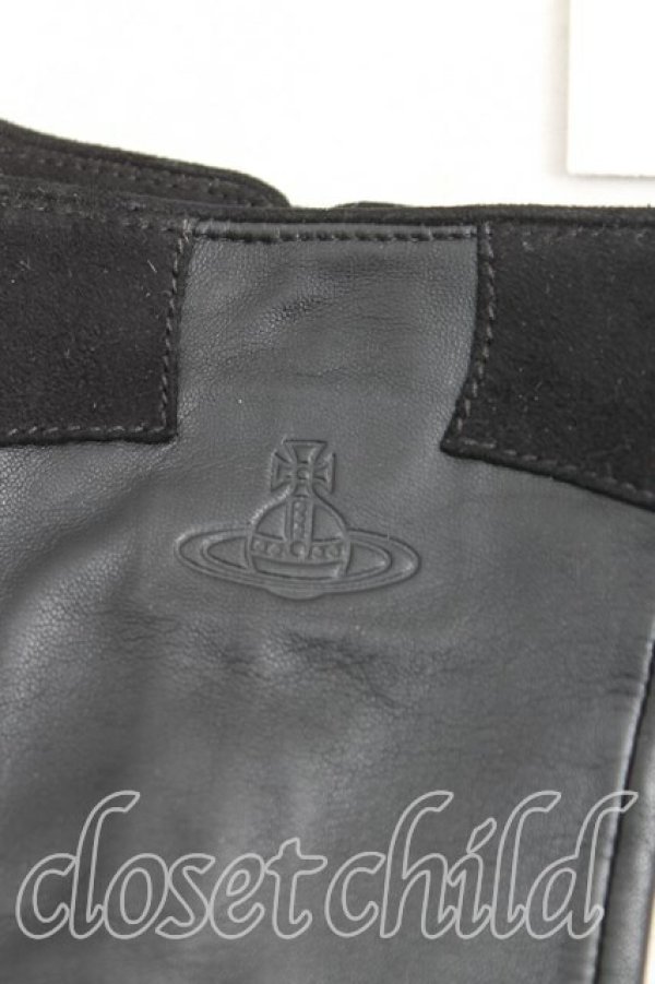 画像3: ヴィヴィアンウエストウッド 中古 / ラムレザーグローブ  黒  H-25-11-09-059-gd-IN-ZH (3)