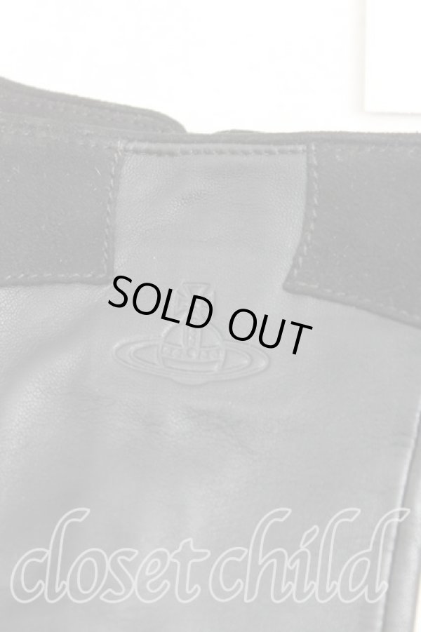 画像3: ヴィヴィアンウエストウッド 中古 / ラムレザーグローブ  黒  H-25-11-09-059-gd-IN-ZH (3)