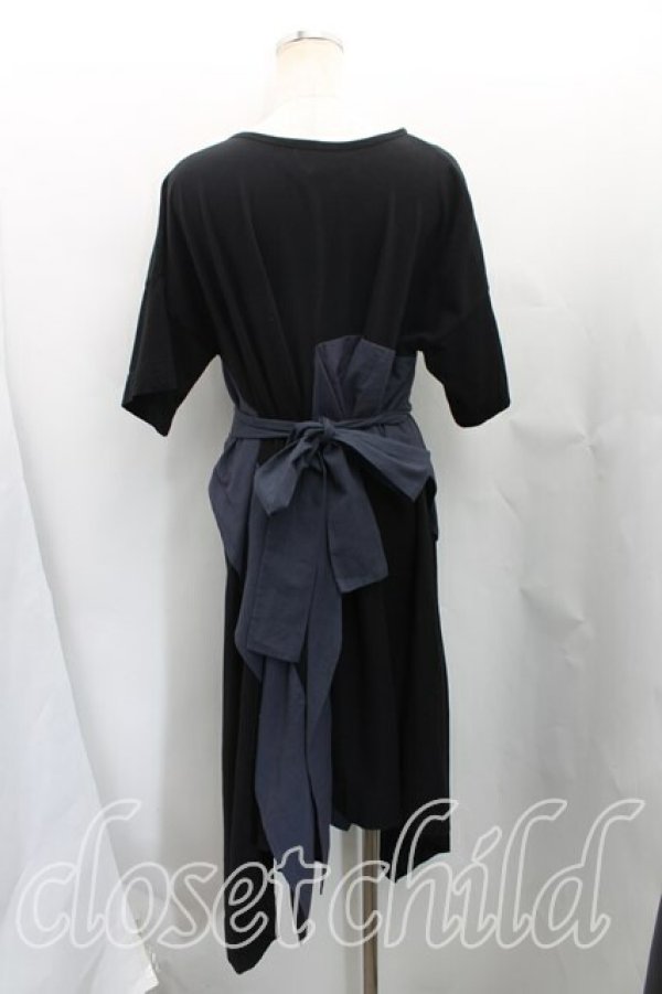 画像2: ヴィヴィアンウエストウッド 中古 / レクタングルブロッキングTシャツワンピース 00（ワンサイズ） 黒  H-25-11-09-061-op-OD-ZH (2)