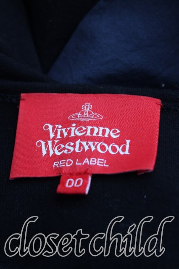 画像3: ヴィヴィアンウエストウッド 中古 / レクタングルブロッキングTシャツワンピース 00（ワンサイズ） 黒  H-25-11-09-061-op-OD-ZH (3)