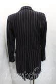 画像2: ヴィヴィアンウエストウッド MAN 中古 / ストライプフロントアシメコート 46(メンズM相当) 黒×紫  H-25-11-09-063-co-IN-ZH (2)