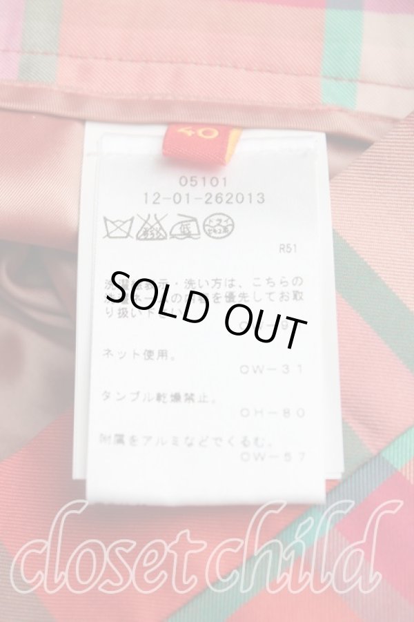 画像4: ヴィヴィアンウエストウッド 中古 / タータンチェックスカート 40（9号相当） ピンク  H-25-11-09-065-sk-OD-ZH (4)