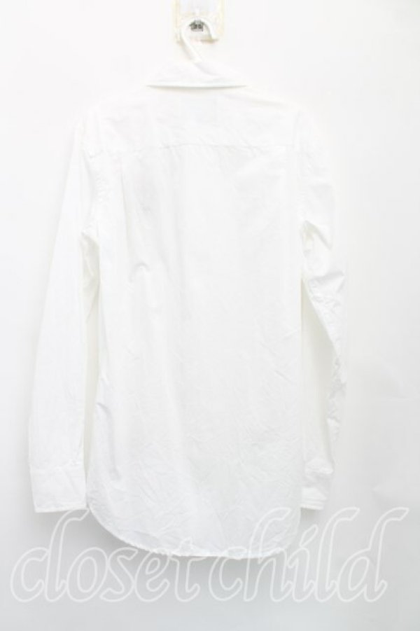 画像2: ヴィヴィアンウエストウッド MAN 中古 / ローズ刺繍シャツ 44(メンズS相当) 白  H-25-11-09-068-bl-IN-ZH (2)