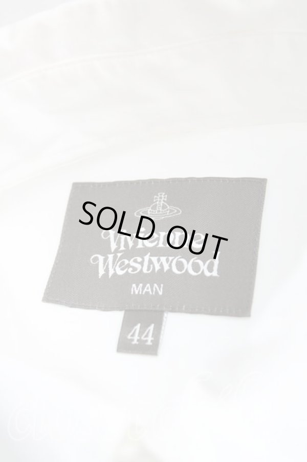 画像3: ヴィヴィアンウエストウッド MAN 中古 / ローズ刺繍シャツ 44(メンズS相当) 白  H-25-11-09-068-bl-IN-ZH (3)