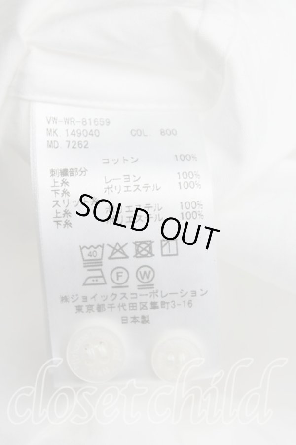 画像4: ヴィヴィアンウエストウッド MAN 中古 / ローズ刺繍シャツ 44(メンズS相当) 白  H-25-11-09-068-bl-IN-ZH (4)