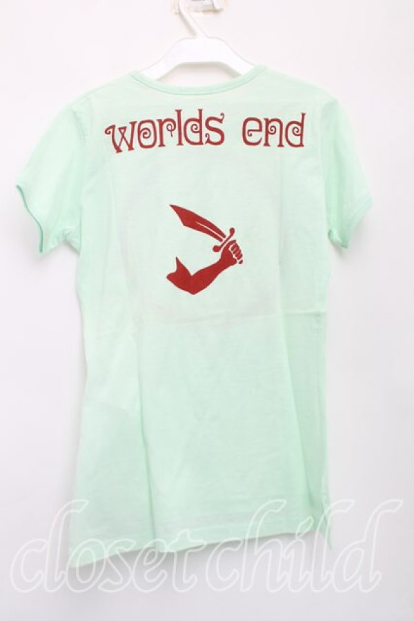 画像2: ヴィヴィアンウエストウッド 中古 / クロックptTシャツ S ミントグリーン  H-25-11-09-070-ts-IN-ZH (2)