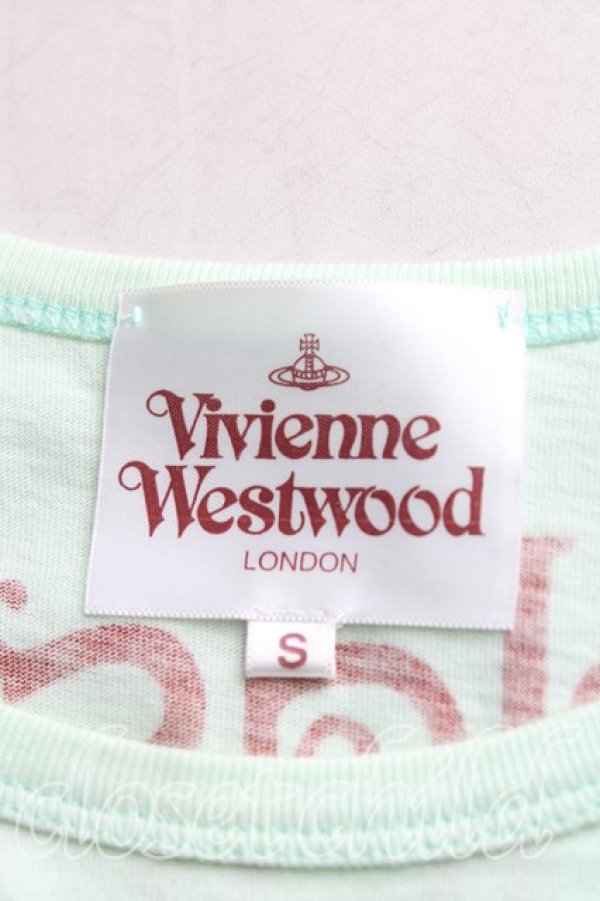 画像3: ヴィヴィアンウエストウッド 中古 / クロックptTシャツ S ミントグリーン  H-25-11-09-070-ts-IN-ZH (3)