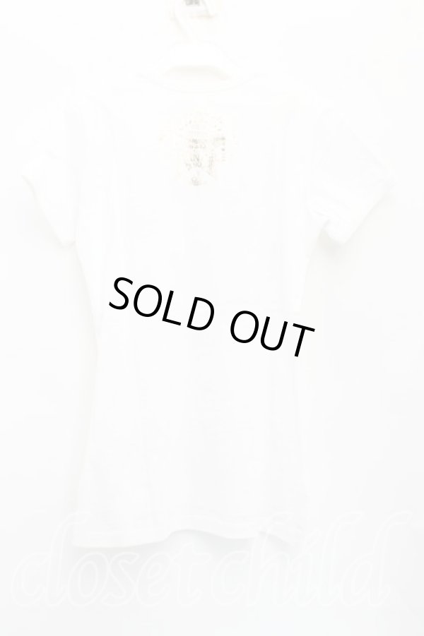 画像2: ヴィヴィアンウエストウッド 中古 / 箔ptTシャツ S 白  H-25-11-09-071-ts-IN-ZH (2)