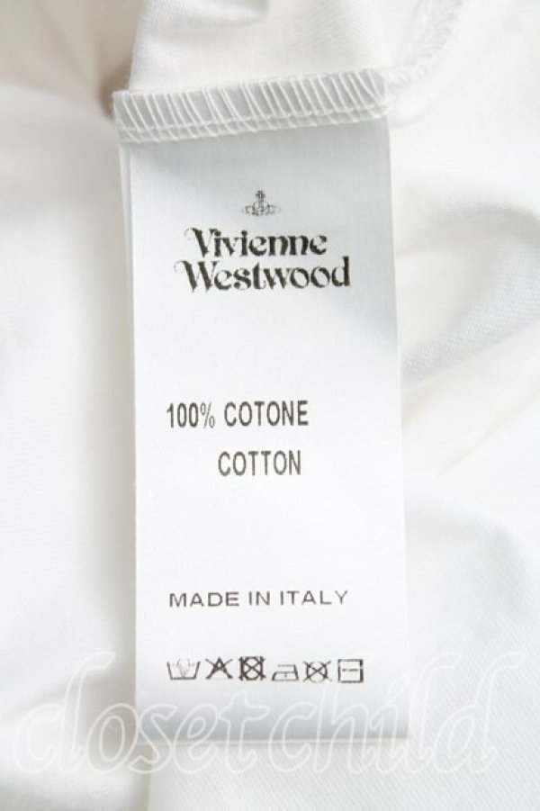 画像4: ヴィヴィアンウエストウッド 中古 / 箔ptTシャツ S 白  H-25-11-09-071-ts-IN-ZH (4)