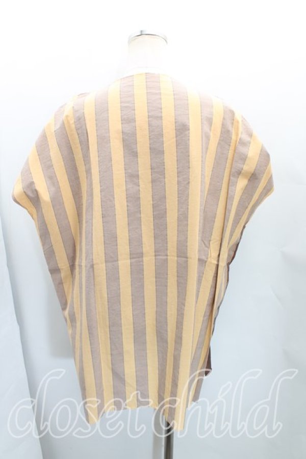 画像2: Worlds End 中古 / スクエアTシャツ OS 茶  H-25-11-09-073-ts-IN-ZH (2)